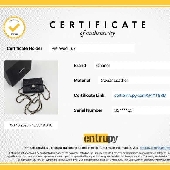 Authentic CHANEL Black Caviar Mini Clutch Wallet Crossbody Bag  GHW - Picture 12 of 12